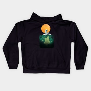 Galaxy Fishing Kids Hoodie